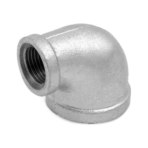 Угольник переходной чугун оц Ду 20х15 (3/4"х1/2") ВР/ВР, DN 20, 3/4 дюйма